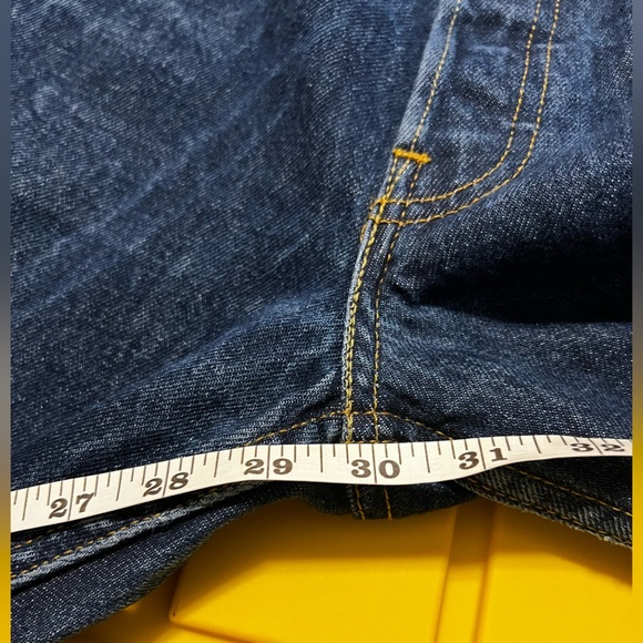 Levi's Original 501 Straight Leg Button Fly Jeans - Dark - Picture 14 of 14